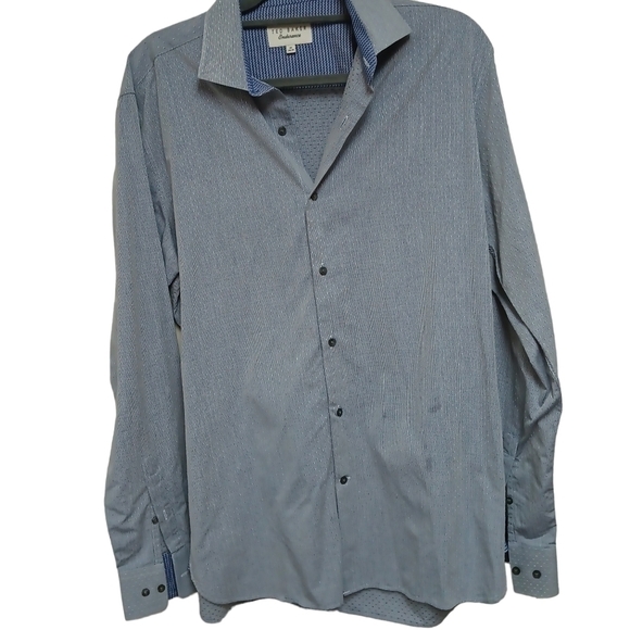TED Baker Endurance men's button up shirt neck size 16 - Picture 1 of 3